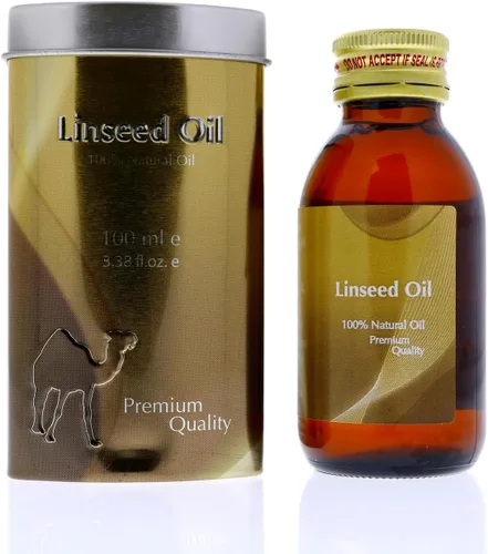 Hemani Aceite de semilla de lino de linaza 100mL (3.4 FL OZ) - Ácidos grasos esenciales