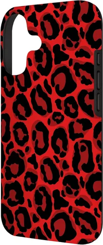 Vista 2 de Red Leopard Phone Case Cheetah Skin Pattern Women Case for iPhone 17