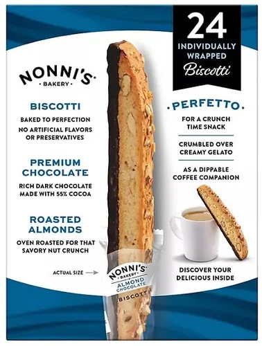 Vista 5 de Chocolate con almendras Biscotti, 24 ct.
