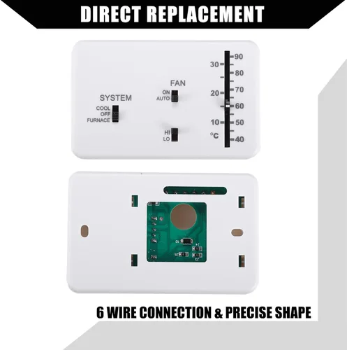 Vista 6 de Kit de termostato de calefacción/refrigeración para autocaravana, para autocaravana, termostato Duo-Therm, control analógico
