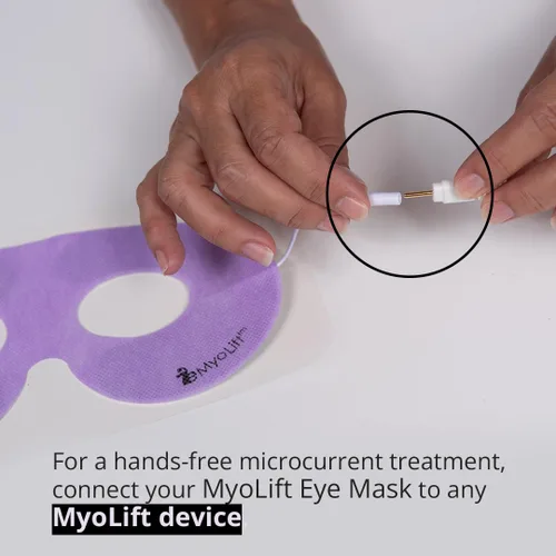Vista 5 de myolift 7E Wellness - Máquina de microcorriente con máscara facial conductora para ojos, herramientas para el cuidado de la piel para dispositivo