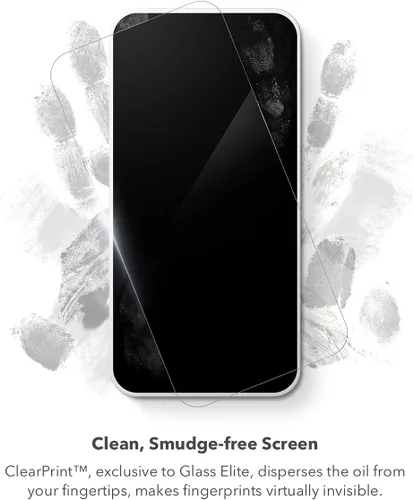 Vista 4 de ZAGG Glass Elite - Protector de pantalla antirreflejo para Apple iPhone 16e/ 14/13/ 13 Pro - Protección contra roturas 5X, tecnología antihuellas