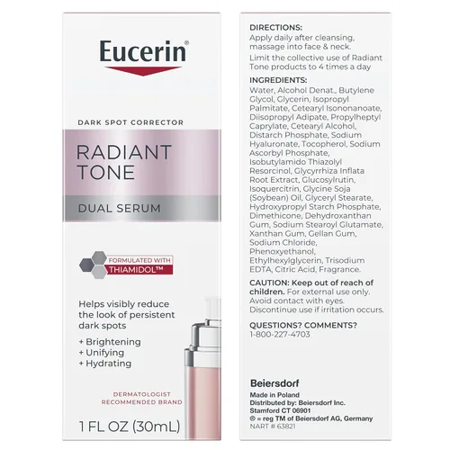 Vista 15 de Eucerin Radiant Tone - Suero dual corrector de manchas oscuras, suero de manchas oscuras con tiamidol y ácido hialurónico, ayuda a reducir