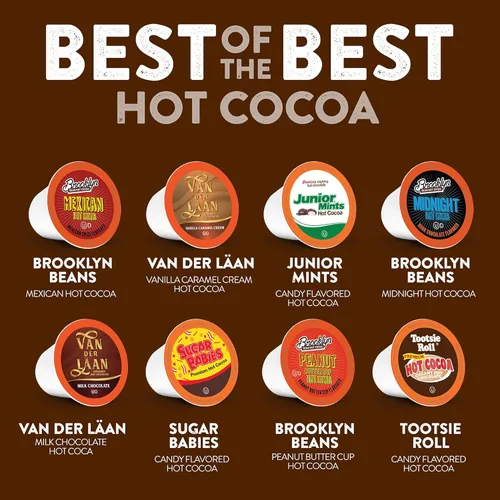 Vista 3 de Best of The Best Pods compatibles con 2.0 Keurig K Cup Brewers Variedad Sampler de cacao surtido, 5 tazas de cada sabor, chocolate caliente, 40