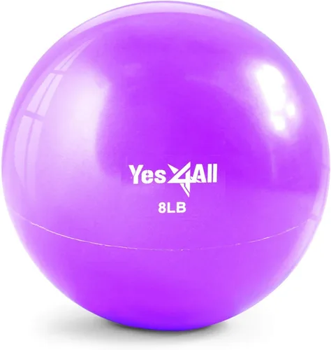 Vista 11 de Yes4All - Bolas de tonificación con peso para ejercicio, bolas medicinales suaves para ejercicio, pilates, yoga, equilibrio, flexibilidad, 2-10