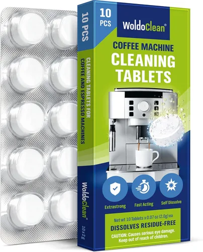 Vista 9 de WoldoClean Tabletas de limpieza para máquina de café expreso y café 150 pestañas, compatible con máquinas Breville Espresso