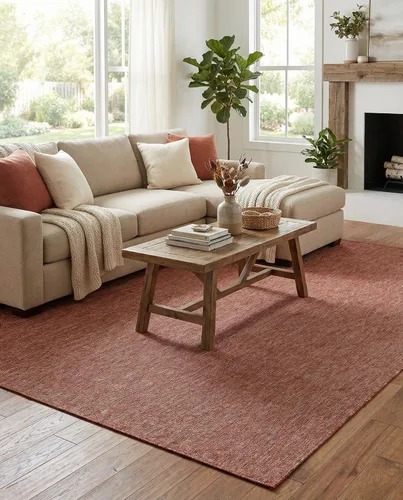 Vista 290 de Rugs.com Outdoor Solid Collection - Alfombra de pelo plano beige de 2 x 3 pulgadas, perfecta para entradas, cocinas, rincones de desayuno, piezas