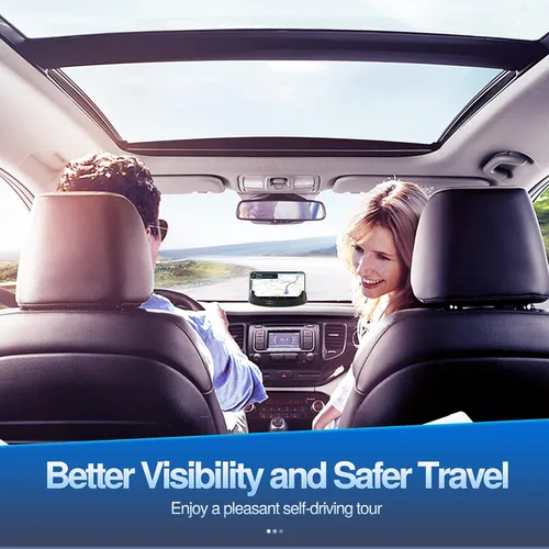 Vista 6 de Loncaster Soporte para Teléfono de Coche, [Giratorio Horizontal 360°] Soporte de Teléfono de Silicona para Tablero de Coche, Soporte de Teléfono