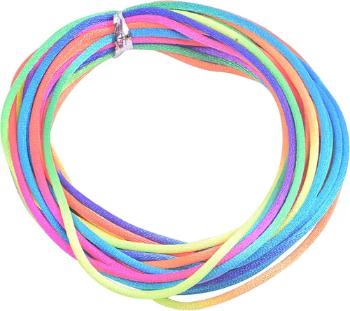 Vista 65 de KONMAY - Cuerda de nailon satinado de seda, 45.72 metros, 0.8mm cola de rata, para nudos chinos, Kumihimo, abalorios, macramé, joyería, Verde manzana