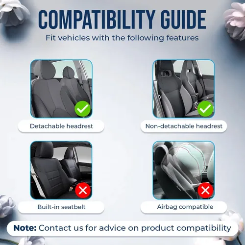 Vista 3 de GENANY Horror Nightmare Skellington - 2 fundas de asiento delantero para automóvil, camión, SUV, regalos de Navidad, funda de asiento de cubo