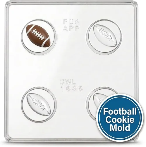 Vista 2 de Molde de caramelo de chocolate para galletas de fútbol, 1635 Candy Molds N More