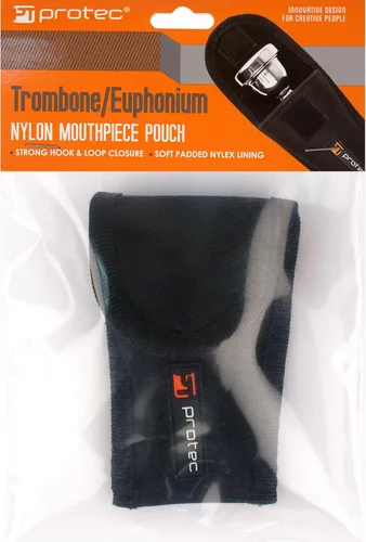 Vista 7 de Protec Boquilla de trombón/eufonio bolsa acolchada de nailon con cierre seguro de gancho y bucle, modelo A204
