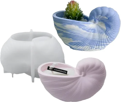 Vista 14 de Moldes de silicona de resina de búho para macetas de flores, moldes de macetas de cerámica y arcilla, molde de plantador de silicona para macetas