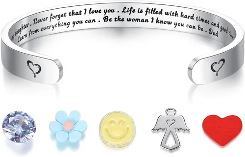 Vista 56 de SAM & LORI - Pulseras ajustables personalizables para adolescentes y mujeres, joyas inspiradoras en varios diseños para hija, hermana, mamá, amigas