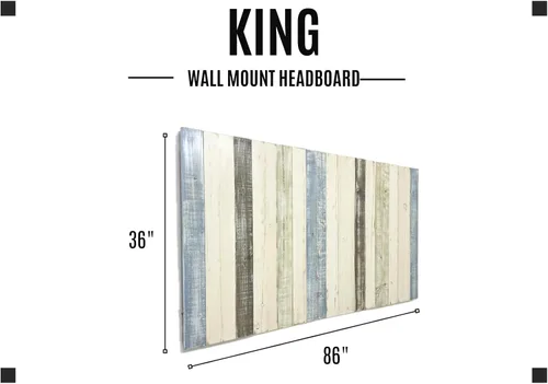 Vista 113 de Diseño mixto: cabecero hecho a mano. Se monta en pared: Fácil instalación:, Madera, Mezcla de todo terreno.