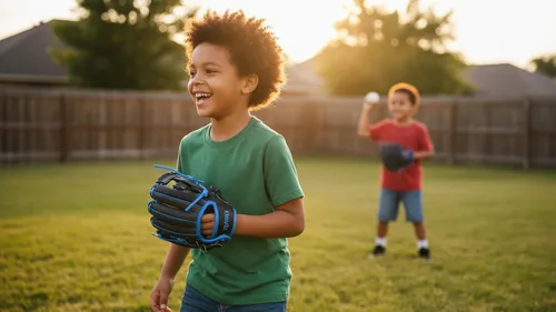 Vista 5 de PHINIX Guantes de béisbol para niños de Tee Ball y guantes de entrenamiento de 21.6 cm