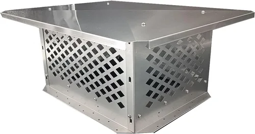 Vista 17 de Tapa de chimenea, cubierta de chimenea de 13" x 13", método de instalación inferior ajustable para adaptarse a las dimensiones exteriores