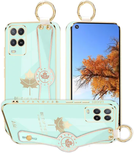 Vista 13 de Funda de teléfono para Oppo A54, funda estética de silicona a prueba de golpes para mujer, funda protectora para Oppo A54, funda delgada con anillo