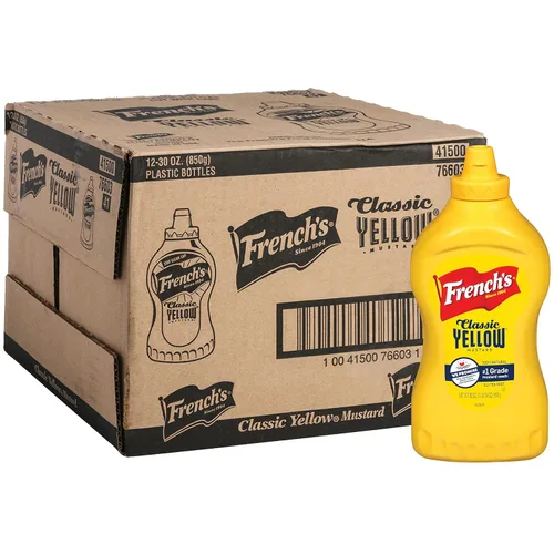 Vista 12 de French's Botella exprimible clásica de mostaza amarilla, 8 onzas (paquete de 12)