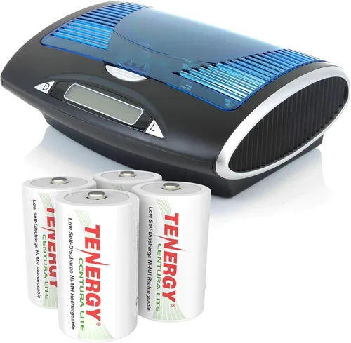 Tenergy Centura Lite Baterías recargables de tamaño D, baterías precargadas de tamaño 4 D, ideales para electrónica diaria con uso diario pesado