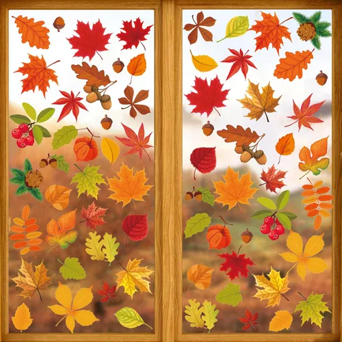 Vista 24 de Decoraciones patrióticas para ventanas del 4 de julio, 9 hojas de calcomanías de ventana de bandera estadounidense para ventanas de vidrio