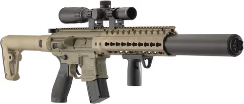 Vista 2 de SIG Sauer MCX .177 - Rifle de aire avanzado con CO2 3.17 onzas/90 g (2 unidades) y 500 pellets de plomo