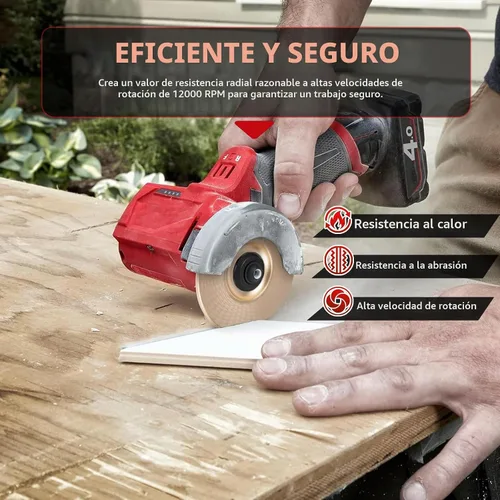 Vista 6 de Juego de discos de molienda de madera para amoladora angular, 10