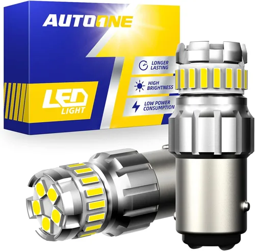 Vista 9 de AUTOONE Bombilla LED 1157 color amarillo ámbar para luz intermitente, 2057 2357 7528 BAY15D Bombilla LED para luces intermitentes, luces de freno