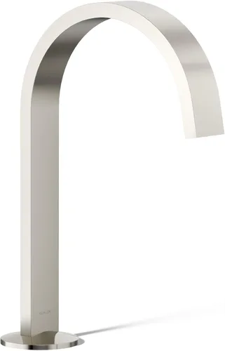 Vista 16 de Kohler 77968-BL Components - Caño para grifo de lavabo con diseño de cinta, 1.2 gpm, color negro mate