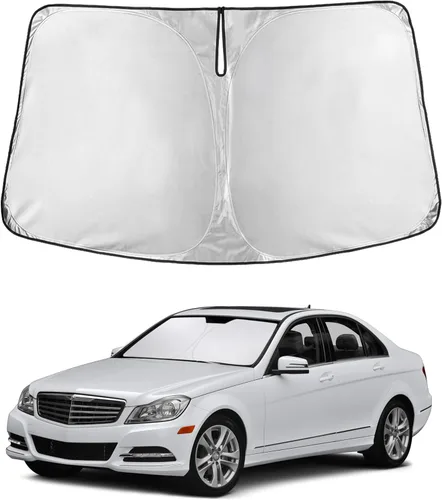 Vista 138 de Parasol para parabrisas para Rivian R1S 2022-2024 2025 compatible con EcoNour material de poliéster 240T, visera solar para coches, reflector que