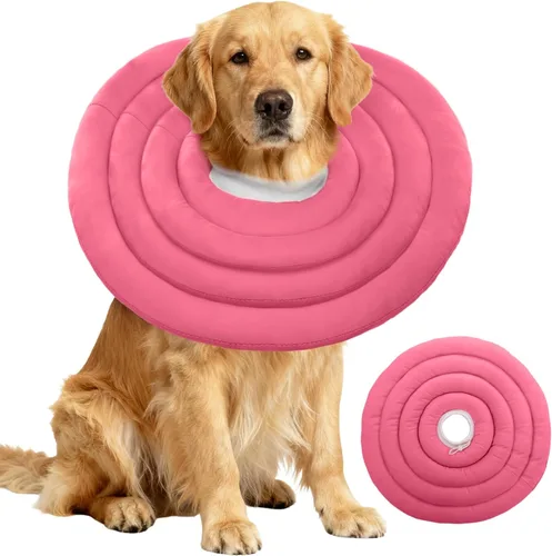 Vista 16 de IDOMIK Collar de recuperación para perro, cono suave impermeable para perro después de la cirugía, cómodo collar isabelino protector alternativo