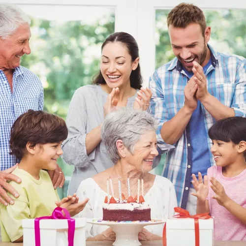 Vista 2 de Regalos de cumpleaños para mujer, collar de círculos de cadena de plata de ley para 30, 40, 50, 60, 70, 80, 90, cumpleaños, para mujer de 30, 40