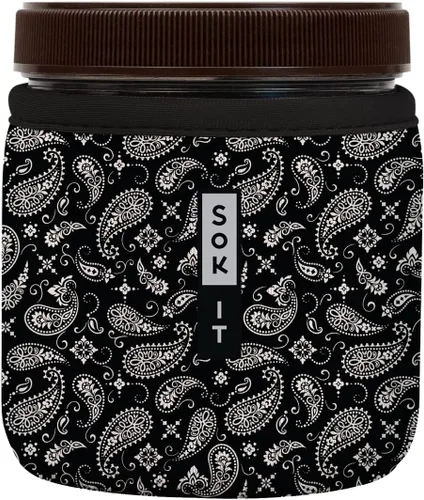 Vista 154 de Sok It IceCreamSok Cubierta de Neopreno Aislante (Floral Abstracto, Pintas de Helado Rectas)