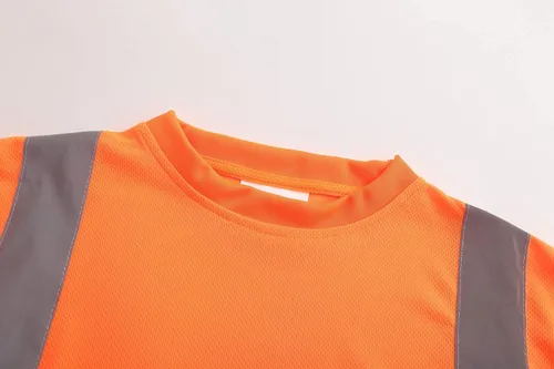 Vista 4 de A-SAFETY Camiseta de seguridad con logotipo reflectante de alta visibilidad de alta visibilidad