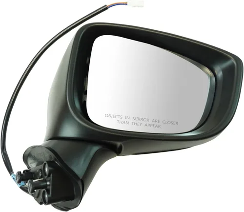 Vista 137 de TRQ Cubierta cromada del espejo manual del lado del pasajero, acabado liso para Volvo VNL 2004-2014