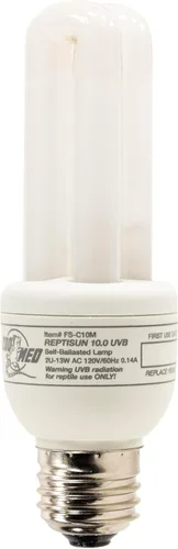 Vista 6 de Bombilla fluorescente Zoo Med ReptiSun de 10.0 UVB, mini compacto (de 13 vatios), 0