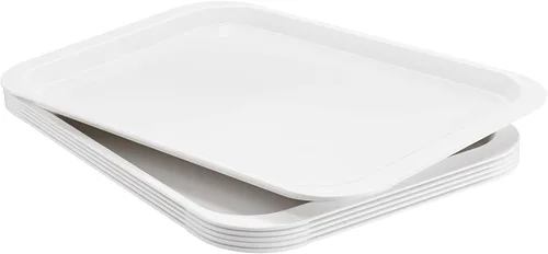 Vista 9 de PFW-15106-02 - Bandejas rectangulares de melamina para servir de 15 x 10.6 pulgadas, bandejas de comida rápida para desayuno, almuerzo y cena