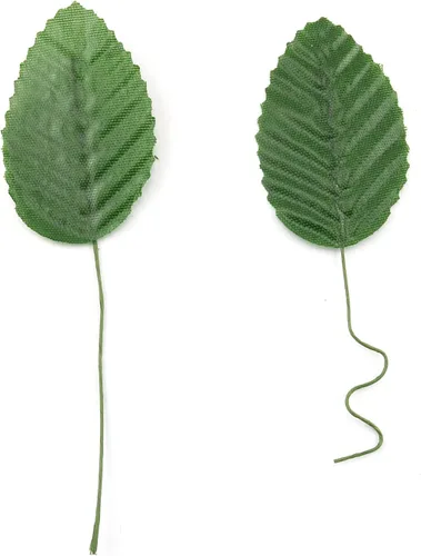 Vista 4 de TAODAN Hoja de seda artificial, 200 unidades, 3.9 in, color verde, hojas de seda falsas, hojas de flores sintéticas para arreglos de boda, centros