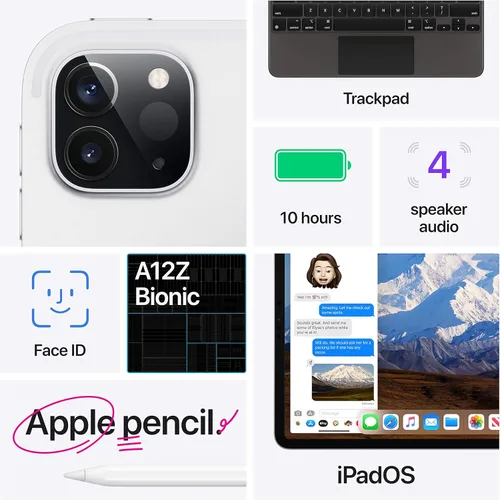 Vista 6 de Apple iPad Pro 2020 de 2ª generación, 11 pulgadas, Wi-Fi, 1 TB, plateado (renovado)