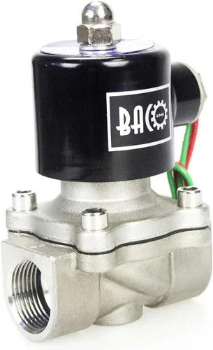 Vista 15 de Válvula solenoide eléctrica de latón Bacoeng de 1 pulgada y 110 V CA (NPT, normalmente cerrada)