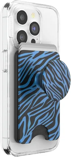 Vista 25 de PopSockets Cartera adhesiva para teléfono y tarjetero con agarre, púrpura - Aura