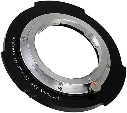 Vista 2 de Fotodiox Adaptador de montaje de lente profesional, Leica M Bayonet Mount Telémetro a Sony FZ Mount Camera Adapter – Compatible con videocámaras