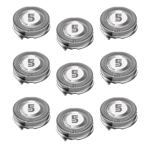 Vista 7 de Cabezales de repuesto SH50 compatibles con Philips Norelco Series 5000, cuchillas de repuesto SH50 para afeitadora Philips Norelco, cabezales HQ8