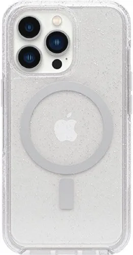 Vista 4 de OtterBox Symmetry Series + - Funda antimicrobiana transparente con MagSafe para iPhone 13 Pro, polvo de estrellas