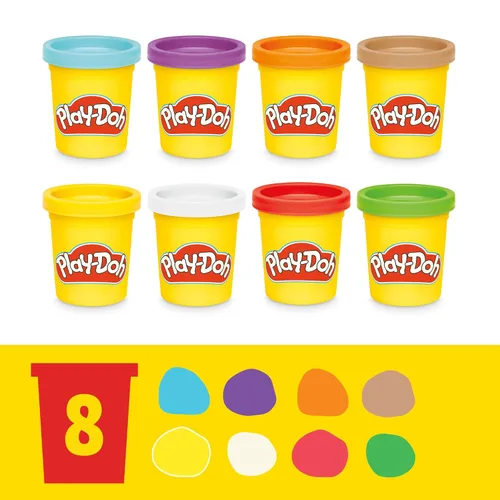 Vista 5 de Play-Doh Juguete de caja registradora, 23 accesorios de comida para jugar, artes y manualidades para niños 3+ (exclusivo de Amazon)