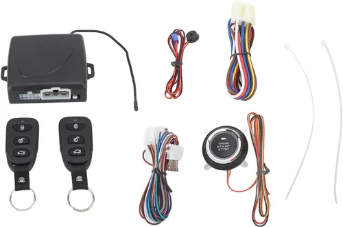 Vista 2 de Sistemas de alarma antirrobo, 16 potentes funciones inteligentes para búsqueda remota de vehículos, conveniente sistema de alarma de entrada sin