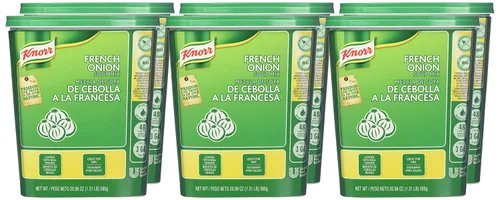 Vista 8 de Knorr Mezcla Profesional de Sopa de Cebolla Francesa Cargada con Cebollas Reales y Grasa de Res, Solo Añade Agua, Sin Sabores Artificiales, Sin MSG