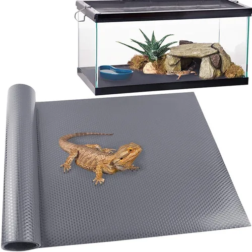 Vista 14 de Alfombra de Reptil, Alfombrilla de Reptil, Dragón Barbudo, Sustrato de Gecko Leopardo, Piso para Tanque de Dragón Barbudo, Serpiente, Cama