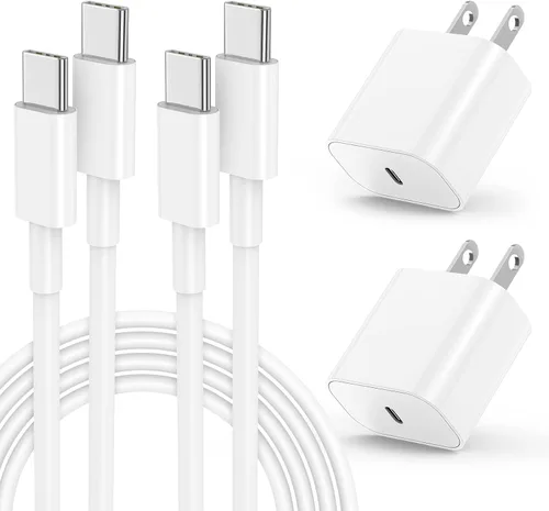 Vista 9 de Cargador rápido para iPhone 17 16 15, bloque de carga USB C de 20W para Apple iPhone 17 Pro Max/17 Air/16 Pro/15 Plus, iPad de 12/11 pulgadas/Mini/6
