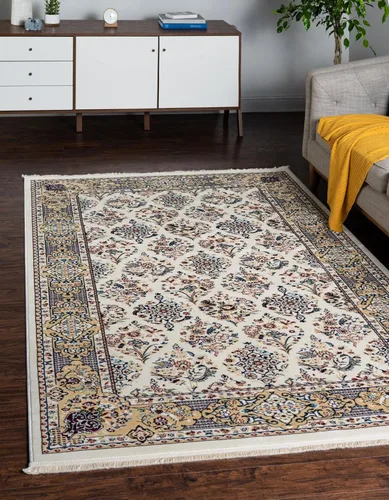 Vista 16 de Rugs.com Rabia Collection - Alfombra baja azul de 3 x 5 pies, perfecta para entradas, cocinas, rincones de desayuno, piezas de acento